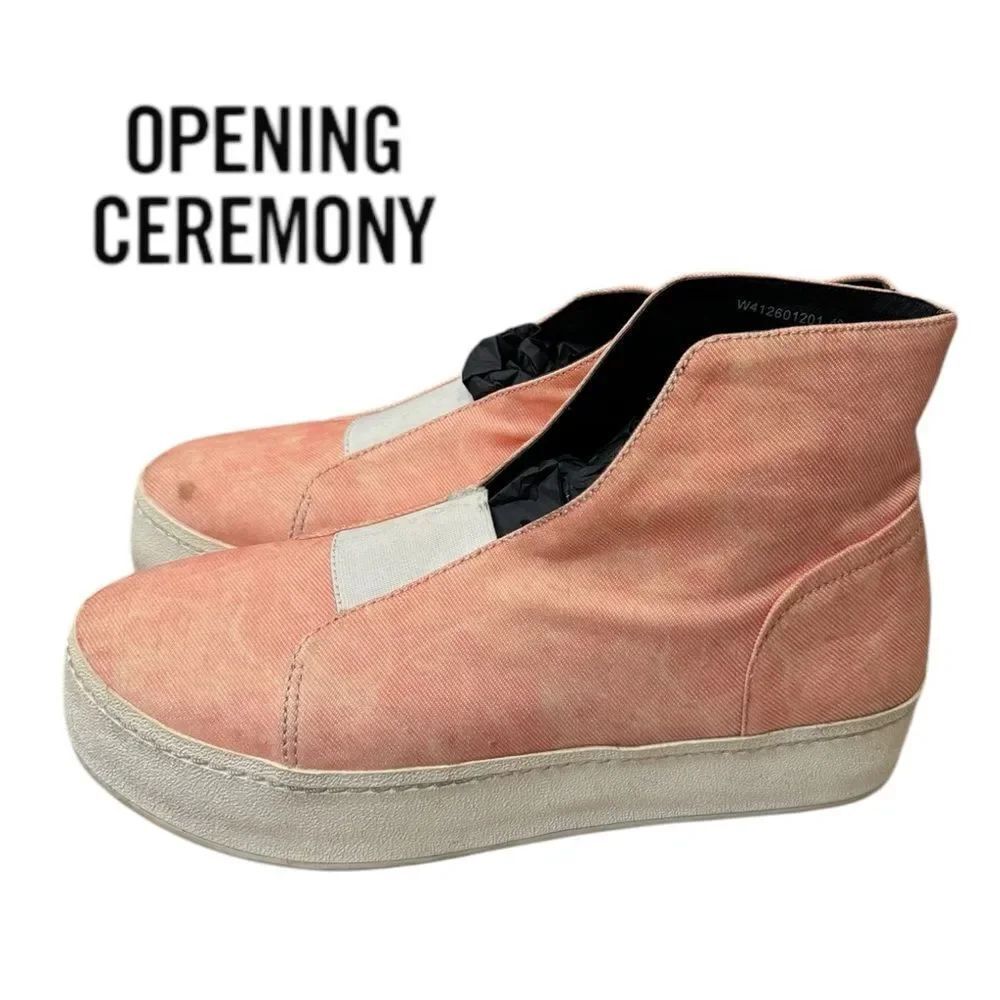 Opening Ceremony Coral Pink Platform Hi Women's Sneakers 40